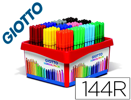 144 rotuladores Giotto Turbo Color School Pack